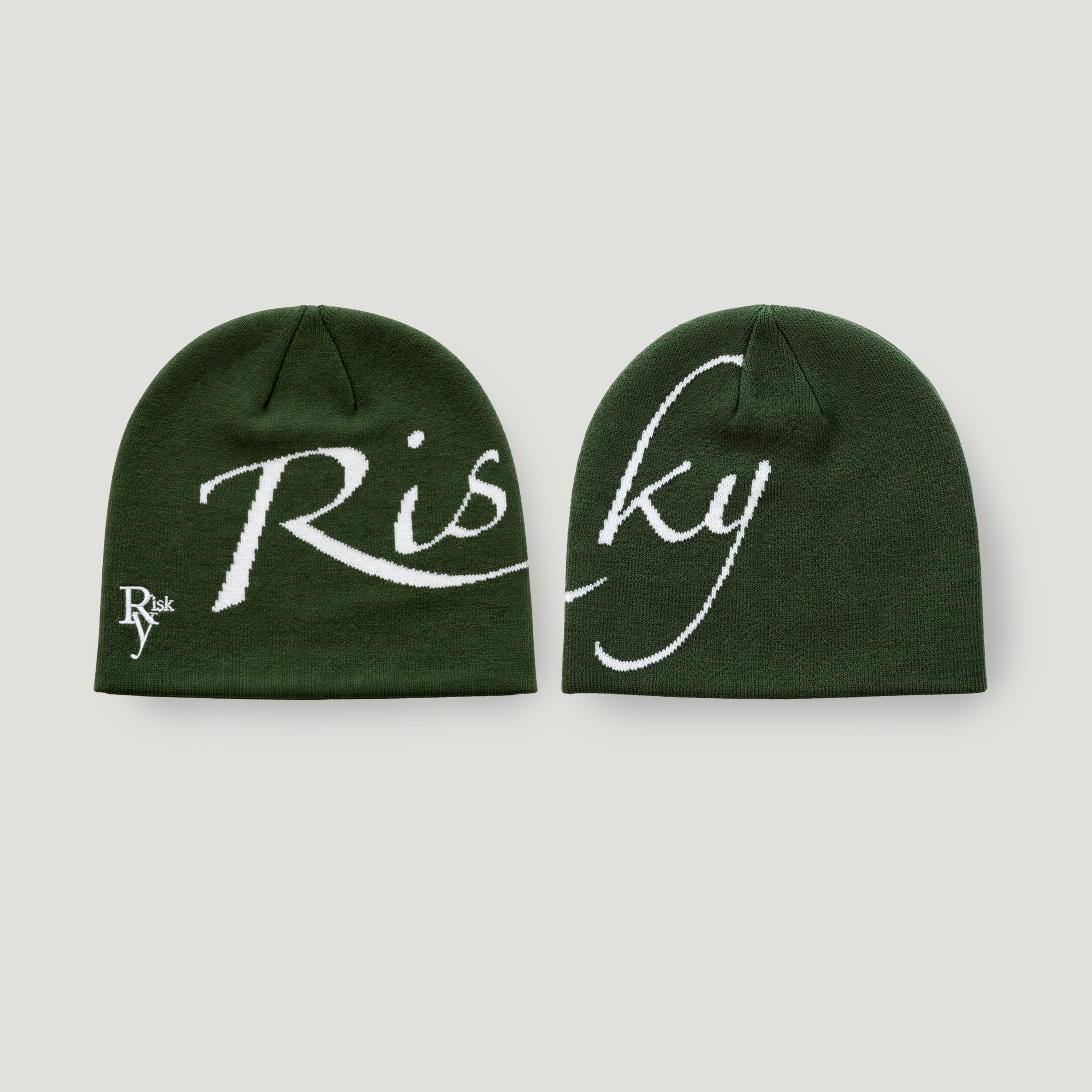 Risky Jacquard Knit Beanie
