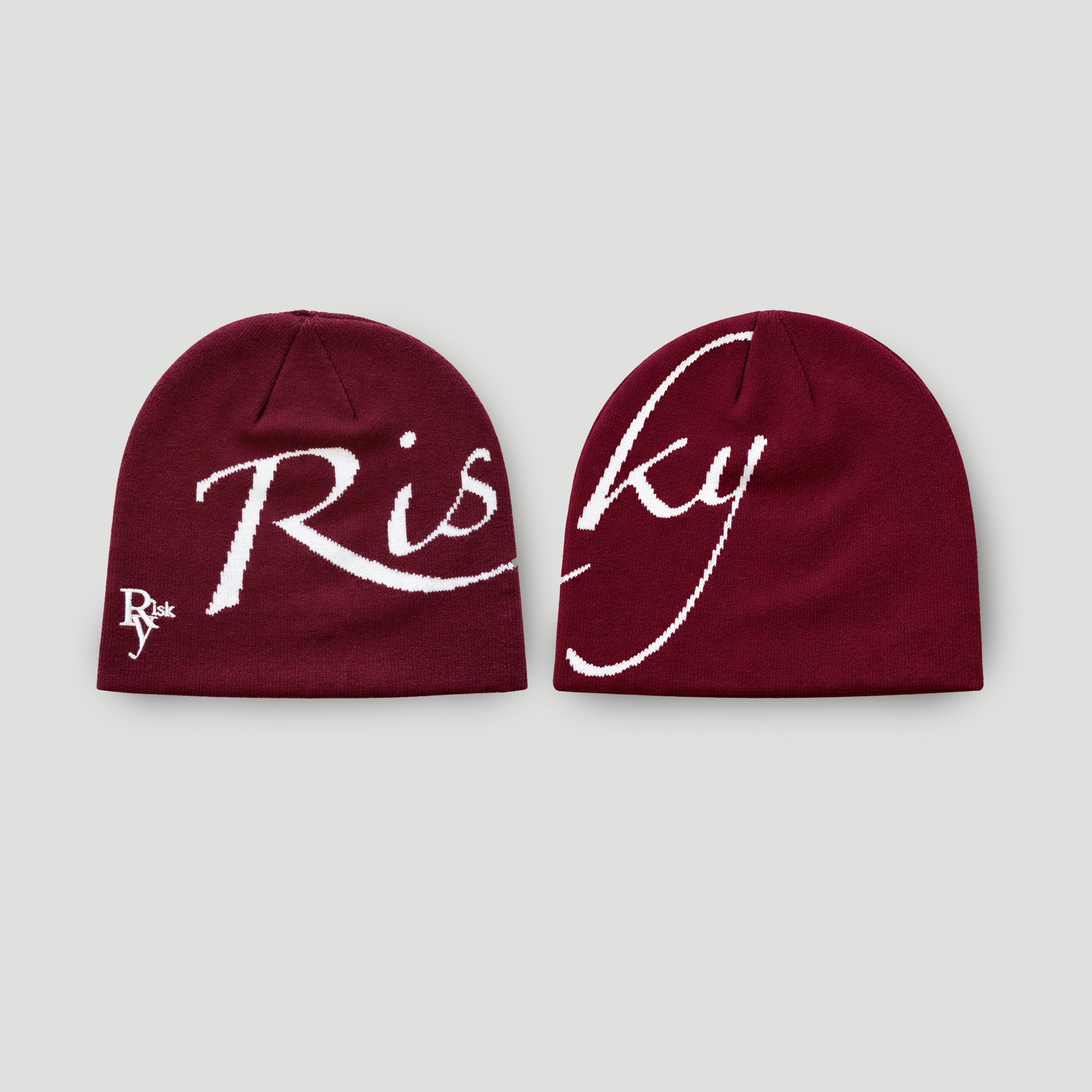 Risky Jacquard Knit Beanie