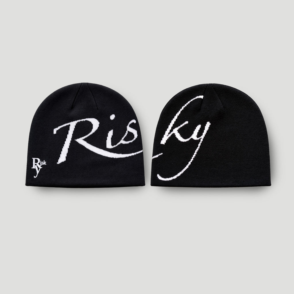 Risky Jacquard Knit Beanie