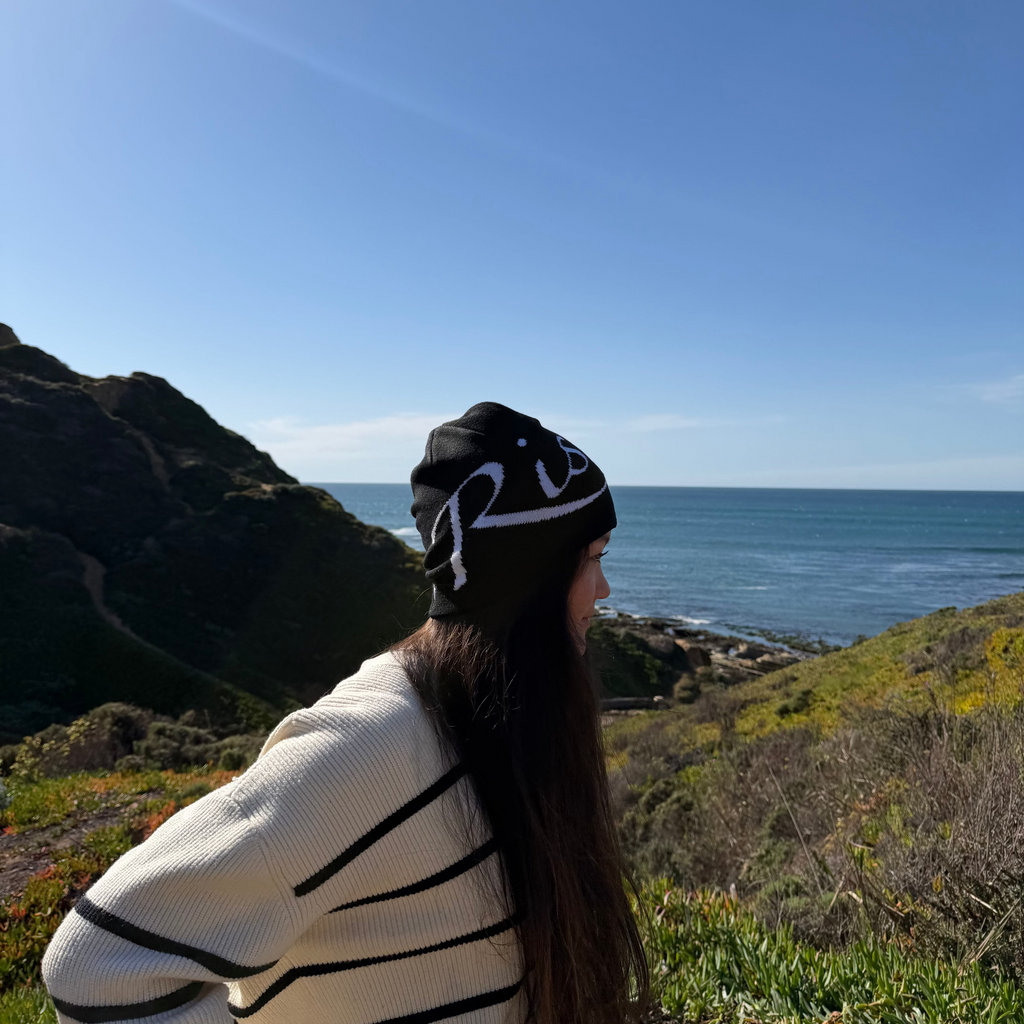 Risky Jacquard Knit Beanie
